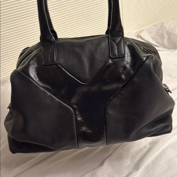 Yves Saint Laurent Black Leather Tote - Picture 3 of 5